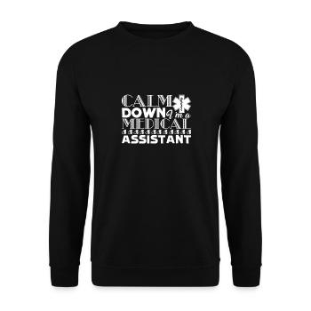 Medical Assistant I am A Medical Assistant - Unisex Sweatshirt - black - Front - Alina (178cm) & Michal (187cm)