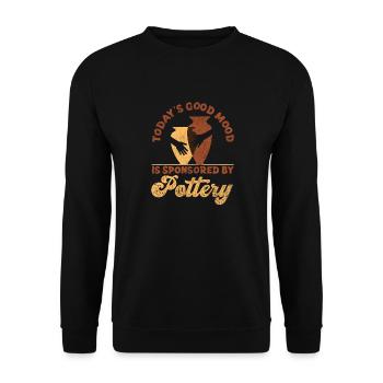 Pottery Ceramics Artist Today's - Unisex Pullover - Schwarz - Vorne - Alina (178cm) & Michal (187cm)
