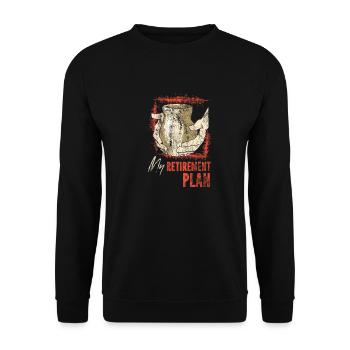 Poterie Céramiste Artiste Retraité Mon - Sweat-shirt Unisexe - noir - Devant - Alina (178cm) & Michal (187cm)