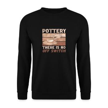 Pottery Ceramics Artist Retro - Unisex Sweatshirt - black - Front - Alina (178cm) & Michal (187cm)