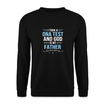 Pfarrer - Unisex Pullover - Schwarz - Vorne - Alina (178cm) & Michal (187cm)