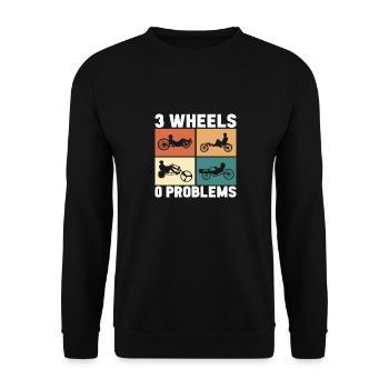 Recumbent Trike Liegetrike Liegedreirad - Unisex Pullover - Schwarz - Vorne - Alina (178cm) & Michal (187cm)