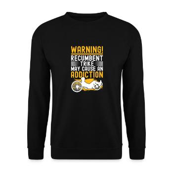 Recumbent Trike Liegetrike Liegedreirad - Unisex Pullover - Schwarz - Vorne - Alina (178cm) & Michal (187cm)