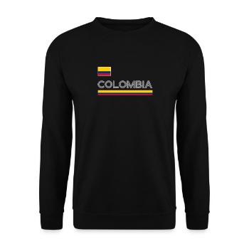Colombia Colombia Medellin Holidays Bogota Cali - Unisex Sweatshirt - black - Front - Alina (178cm) & Michal (187cm)