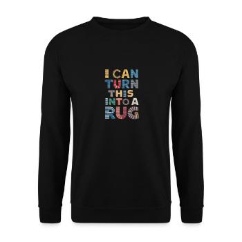Diy-teppich Lustiger Teppich Tufting - Unisex Pullover - Schwarz - Vorne - Alina (178cm) & Michal (187cm)