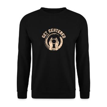 Pottery Ceramics Artist Get - Unisex Pullover - Schwarz - Vorne - Alina (178cm) & Michal (187cm)