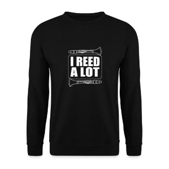 Clarinet - Unisex Sweatshirt - black - Front - Alina (178cm) & Michal (187cm)