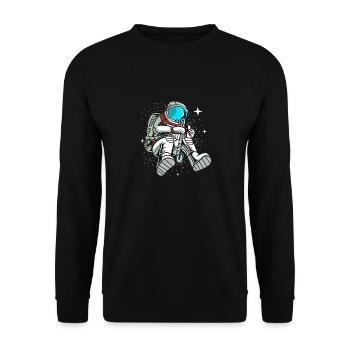 Clarinet - Unisex Sweatshirt - black - Front - Alina (178cm) & Michal (187cm)