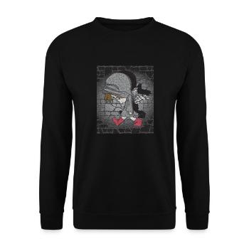 dark boy - Unisex Pullover - Schwarz - Vorne - Alina (178cm) & Michal (187cm)