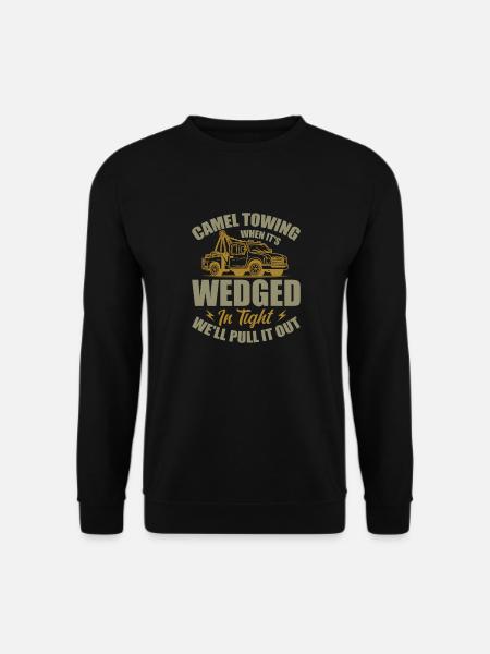 Camel Towing Adult Humor - Unisex Sweatshirt - black