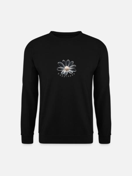 Glücksblume Happiness Flower - Unisex Sweatshirt - black