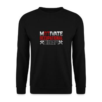 Motivate Occupational Therapy - Unisex Sweatshirt - black - Front - Alina (178cm) & Michal (187cm)
