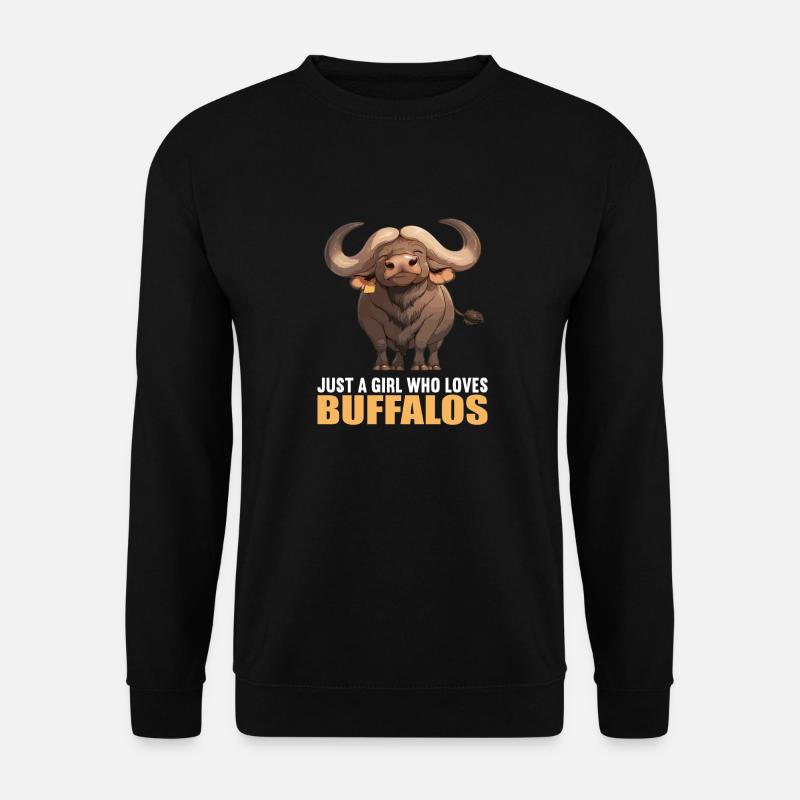 Buffalos Buffalo Büffel - Unisex Sweatshirt - black
