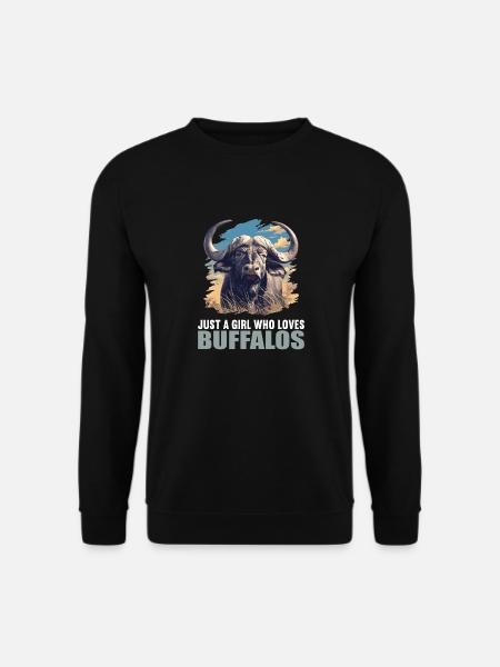 Buffalos Buffalo Büffel - Unisex Sweatshirt - black