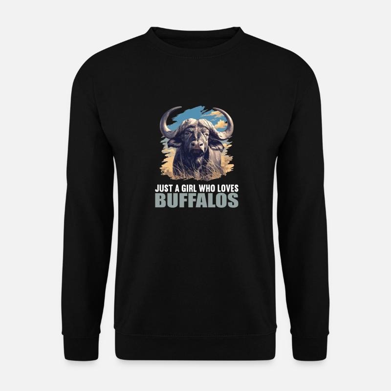 Buffalos Buffalo Büffel - Unisex Sweatshirt - black