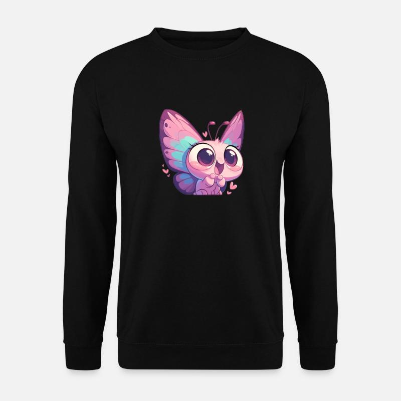papillon papillons papillon papillon - Sweat-shirt Unisexe - noir