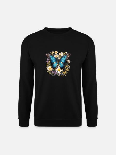 Butterfly Butterflies Butterfly - Unisex Sweatshirt - black