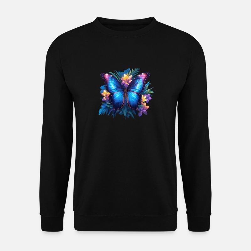 papillon papillons papillon papillon - Sweat-shirt Unisexe - noir