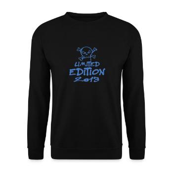 Limited Edition 2013 Geburtstag 2013 Geboren - Unisex Pullover - Schwarz - Vorne - Alina (178cm) & Michal (187cm)