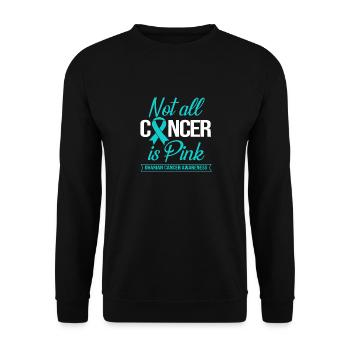 Cancer de l’ovaire Cancer survivant Cancer - Sweat-shirt Unisexe - noir - Devant - Alina (178cm) & Michal (187cm)