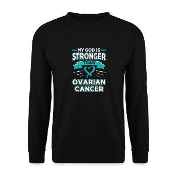 Cancer de l’ovaire Cancer survivant Cancer - Sweat-shirt Unisexe - noir - Devant - Alina (178cm) & Michal (187cm)