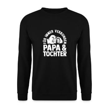Dad And Daughter - Unisex Sweatshirt - black - Front - Alina (178cm) & Michal (187cm)