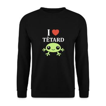 Têtard - Sweat-shirt Unisexe - noir - Devant - Alina (178cm) & Michal (187cm)