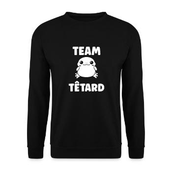 Têtard - Sweat-shirt Unisexe - noir - Devant - Alina (178cm) & Michal (187cm)