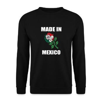Mexico Mexico Mexican Gift Flag Football - Unisex Sweatshirt - black - Front - Alina (178cm) & Michal (187cm)