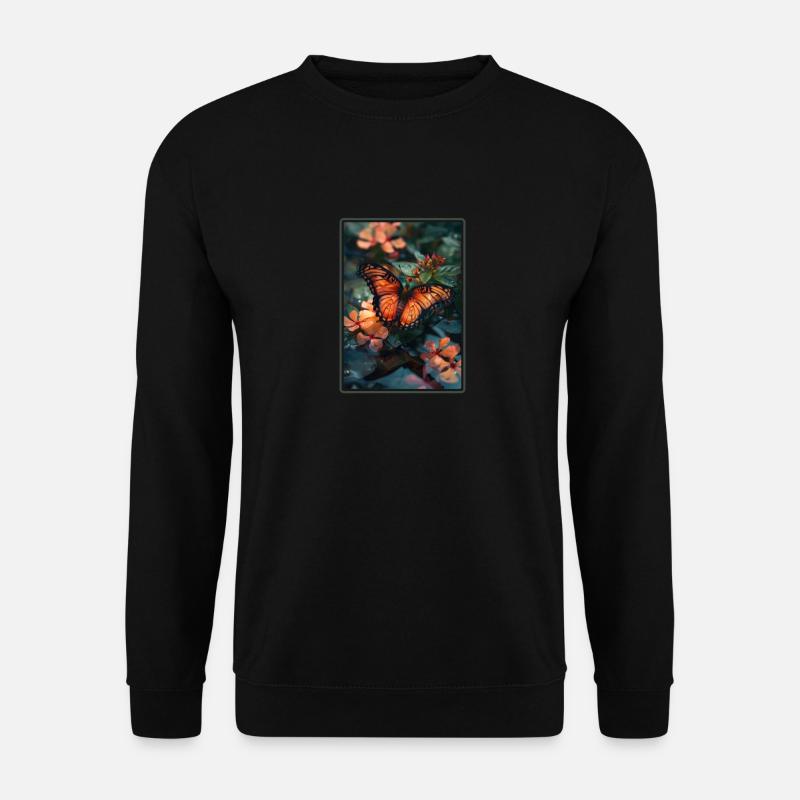 papillon papillons papillon papillon - Sweat-shirt Unisexe - noir