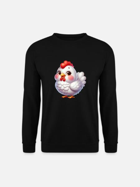 Chicken / Hünchen - Unisex Pullover - Schwarz