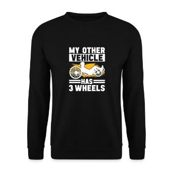 Recumbent Trike Liegetrike Liegedreirad - Unisex Pullover - Schwarz - Vorne - Alina (178cm) & Michal (187cm)