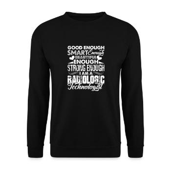 I am A Strong Radiologic Technologist - Unisex Sweatshirt - black - Front - Alina (178cm) & Michal (187cm)