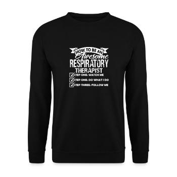 How To Be An Awesome Radiologic Technologist - Unisex Sweatshirt - black - Front - Alina (178cm) & Michal (187cm)