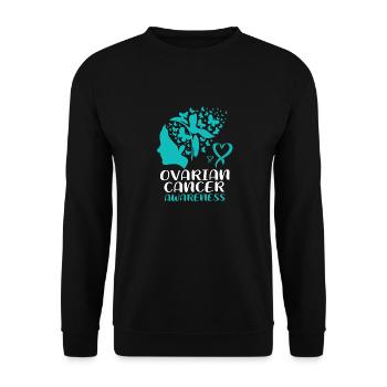 Cancer de l’ovaire Cancer survivant Cancer - Sweat-shirt Unisexe - noir - Devant - Alina (178cm) & Michal (187cm)