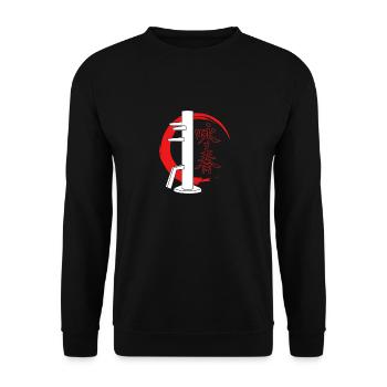 Wing Chun - Unisex Sweatshirt - black - Front - Alina (178cm) & Michal (187cm)