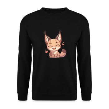Caracal Karakale Karakal - Sweat-shirt Unisexe - noir - Devant - Alina (178cm) & Michal (187cm)