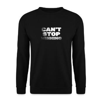 Ich kann nicht aufhören, Lottogewinner-Vibes zu gewinnen - Unisex Pullover - Schwarz - Vorne - Alina (178cm) & Michal (187cm)