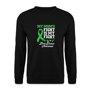 Liver disease - Unisex Sweatshirt - black - Front - Alina (178cm) & Michal (187cm)