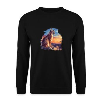 Caracal Karakale Karakal - Sweat-shirt Unisexe - noir - Devant - Alina (178cm) & Michal (187cm)