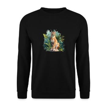 Caracal Karakale Karakal - Sweat-shirt Unisexe - noir - Devant - Alina (178cm) & Michal (187cm)