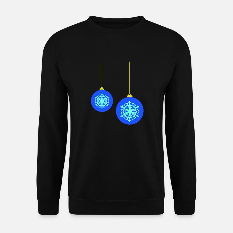 weihnachtskugeln - Unisex Pullover - Schwarz