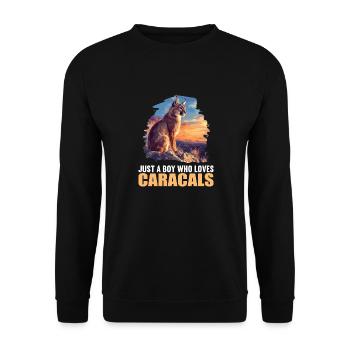 Caracal Karakale Karakal - Sweat-shirt Unisexe - noir - Devant - Alina (178cm) & Michal (187cm)