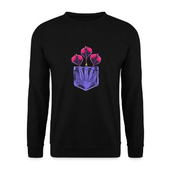Fléchette Dart Dart Fléchette de poche - Sweat-shirt Unisexe - noir - Devant - Alina (178cm) & Michal (187cm)