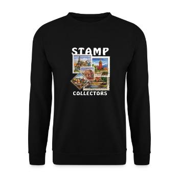 STAMP COLLECTORS - Unisex Sweatshirt - black - Front - Alina (178cm) & Michal (187cm)