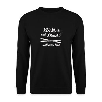 Arnis Eskrima Kali Arts Philippins FMA - Sweat-shirt Unisexe - noir - Devant - Alina (178cm) & Michal (187cm)