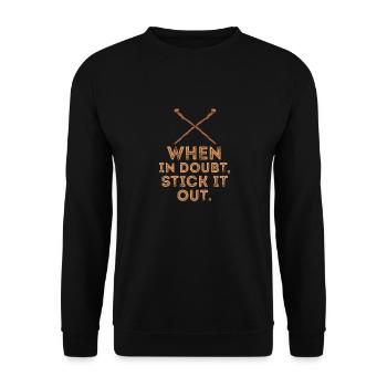 Arnis Eskrima Kali Filipino FMA Stick - Sweat-shirt Unisexe - noir - Devant - Alina (178cm) & Michal (187cm)