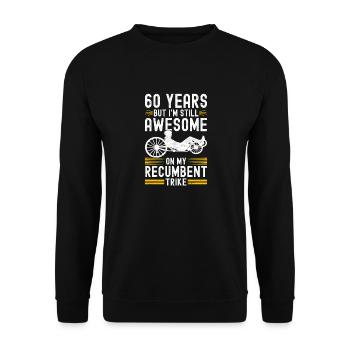 Recumbent Trike Liegetrike Liegedreirad - Unisex Pullover - Schwarz - Vorne - Alina (178cm) & Michal (187cm)