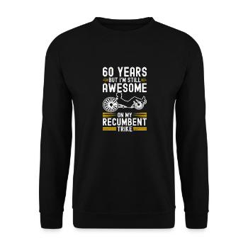 Recumbent Trike Liegetrike Liegedreirad - Unisex Pullover - Schwarz - Vorne - Alina (178cm) & Michal (187cm)