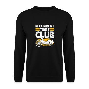 Recumbent Trike Liegetrike Liegedreirad - Unisex Pullover - Schwarz - Vorne - Alina (178cm) & Michal (187cm)